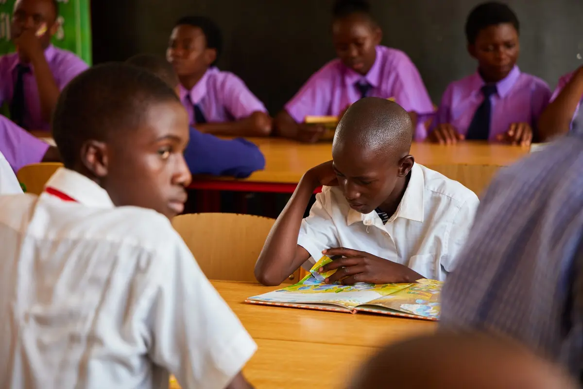 Students reading